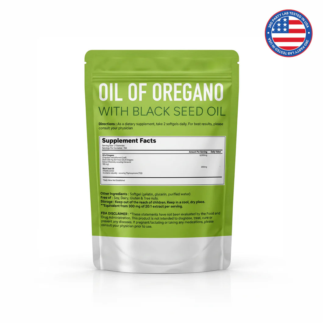 Oregano-olie softgels