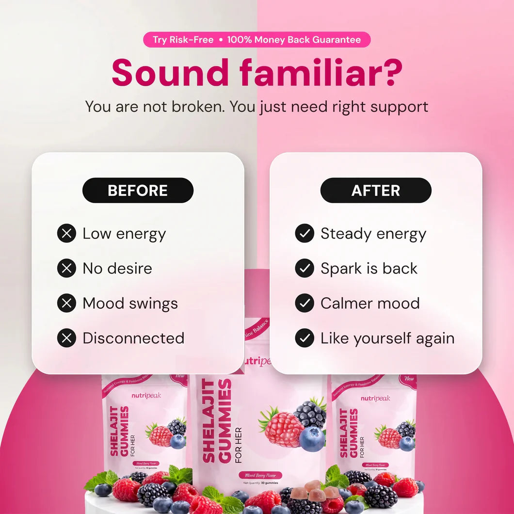 Shilajit-gummies voor haar