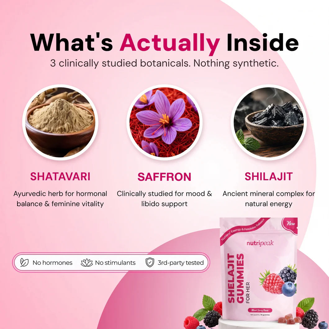 Shilajit-gummies voor haar