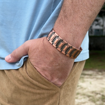 Ruhevia Kupferarmband Triple Magnet | Gelenke · Durchblutung · Schmerzfrei