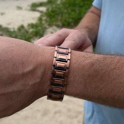 Ruhevia Kupferarmband Triple Magnet | Gelenke · Durchblutung · Schmerzfrei
