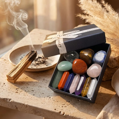 Ruhevia Heilstein Ritual Box | 7 Steine. 7 Wirkungen. 1 neues Gefühl.
