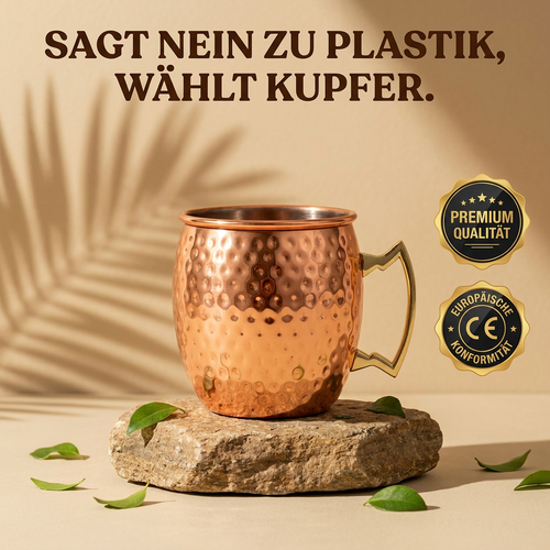 Ruhevia Kupferbecher | Natürlich trinken, plastikfrei