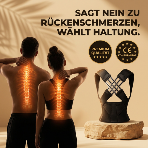 Ruhevia Haltungskorrektur | Schmerzfreier Rücken · Aufrechte Haltung · Unsichtbar