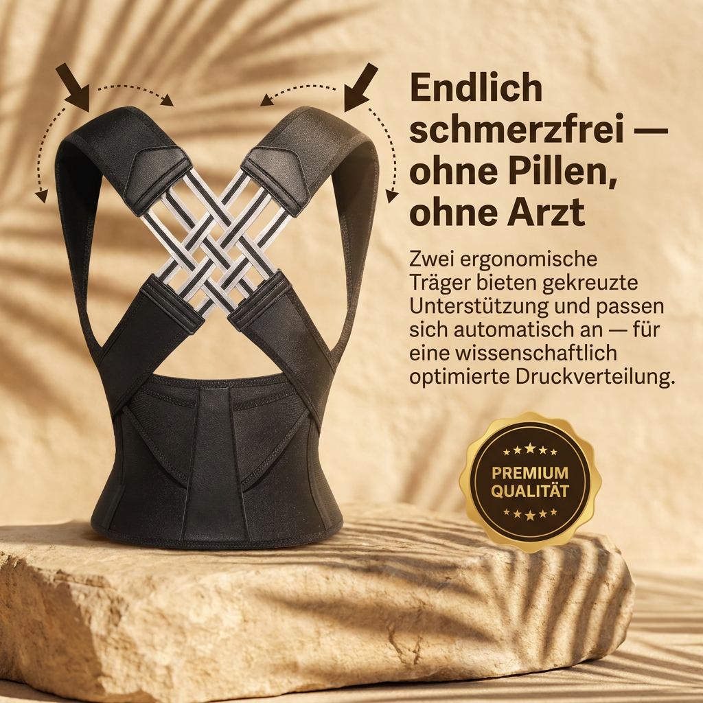 Ruhevia Haltungskorrektur | Schmerzfreier Rücken · Aufrechte Haltung · Unsichtbar