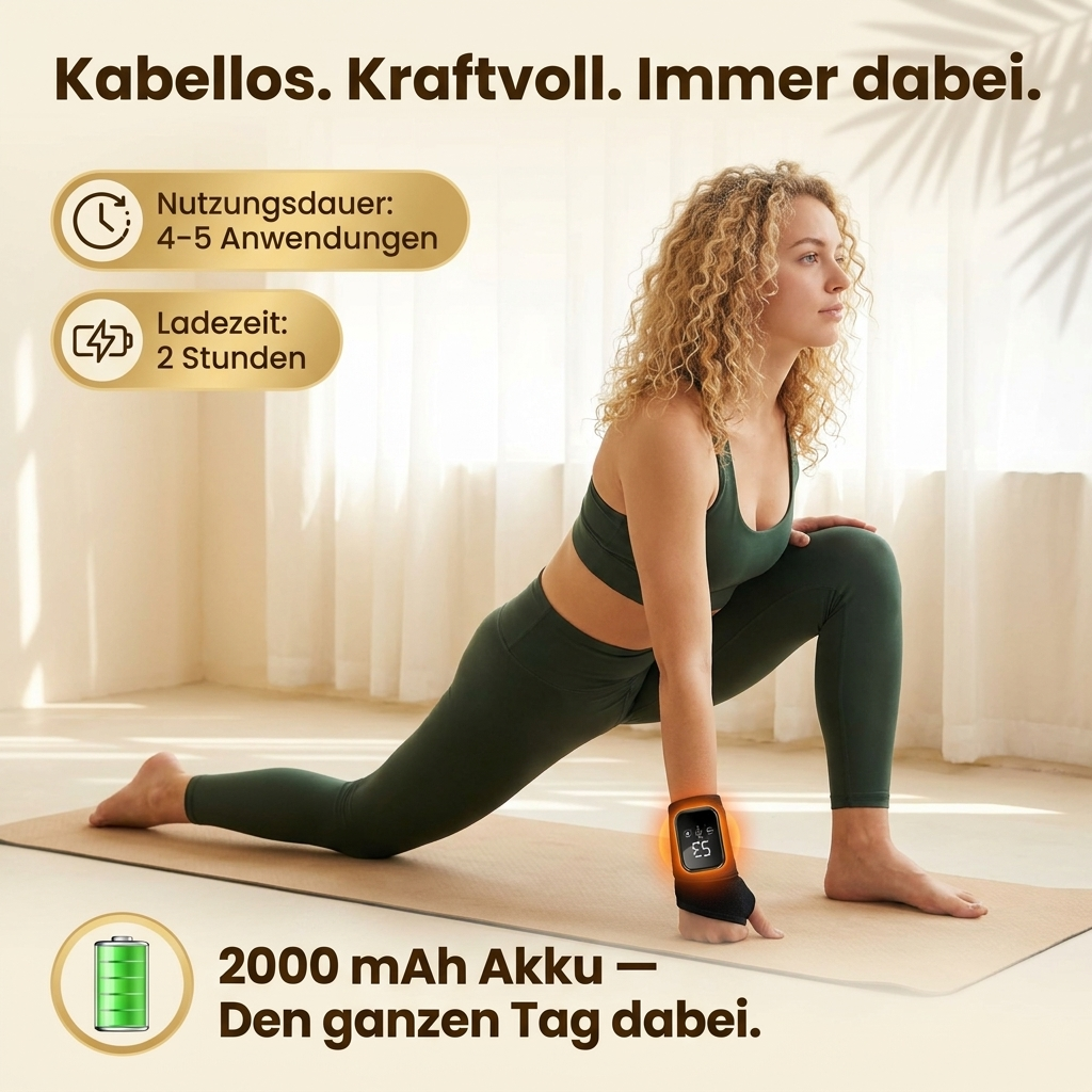 Ruhevia Handgelenk-Therapiegerät | Tiefenwärme · Vibrationsmassage · Schmerzfrei