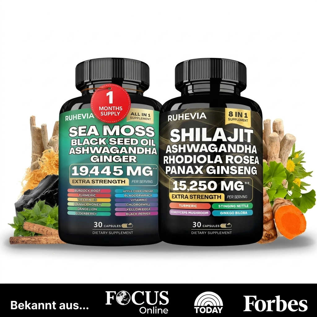 Ruhevia™  20-in-1 Nahrungsergänzungsmittel-Bundle