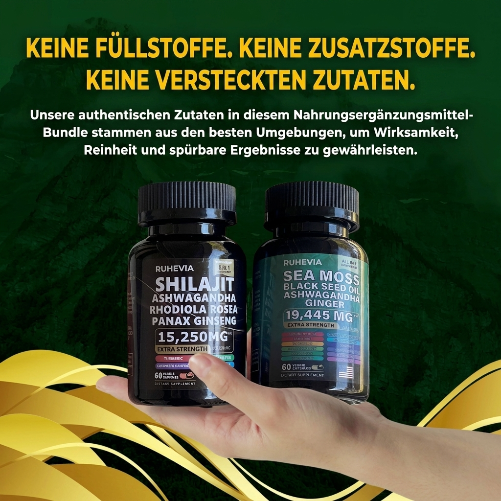 Ruhevia™  20-in-1 Nahrungsergänzungsmittel-Bundle