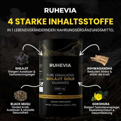 Ruhevia™ Reine Shilajit-Gummibärchen